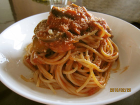絶品☆シーチキンとナスのトマトパスタ